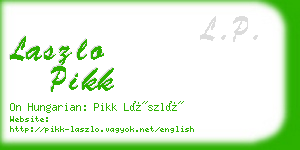 laszlo pikk business card